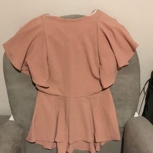 Blush pink peplum too